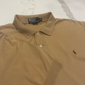Vintage Polo Ralph Lauren Classic Fit Brown Polo Shirt Men's XL Preppy Pony